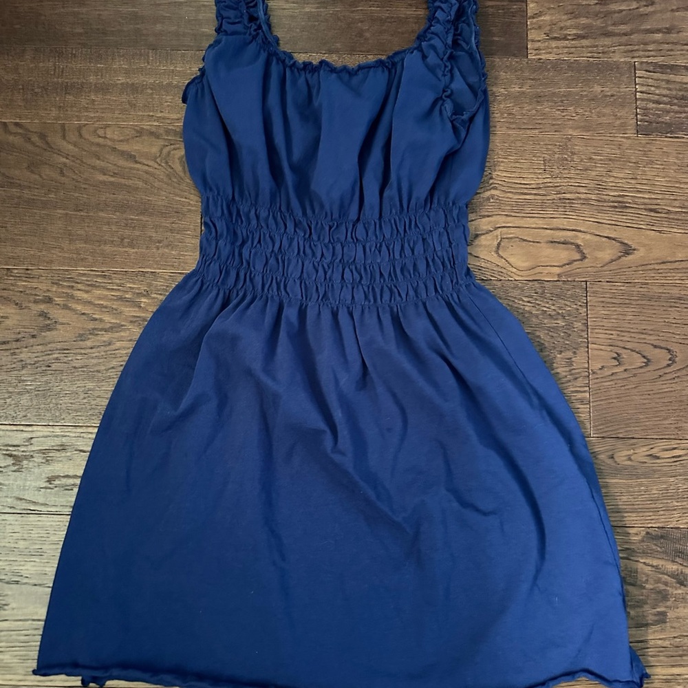 Melrose and Market Deep Blue Top